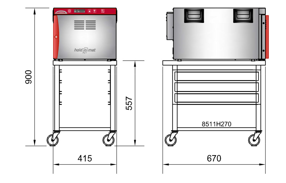 Höhe 900 mm