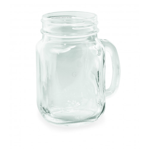 WAS Trinkglas mit Henkel Caro 0,45 Liter 10,7 x 7,7 x 13,3 cm Glas