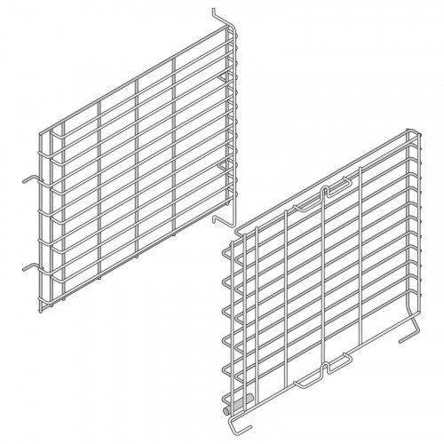 RATIONAL Einhängegestell Typ XS 6-2/3, 6x2/3GN, 46 mm Schienenabstand, Marine - Ausführung