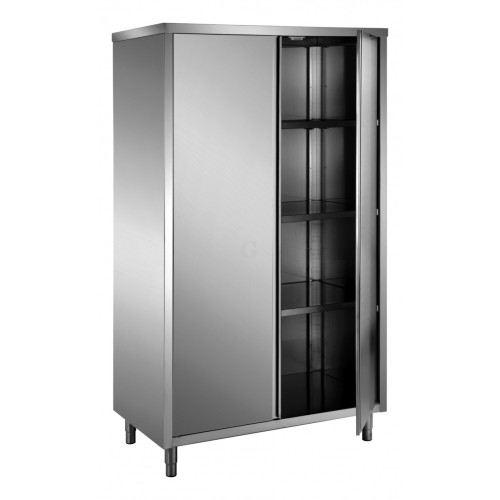 SARO Edelstahl-Lagerschrank, 2 Flügeltüren, 1000x700 mm