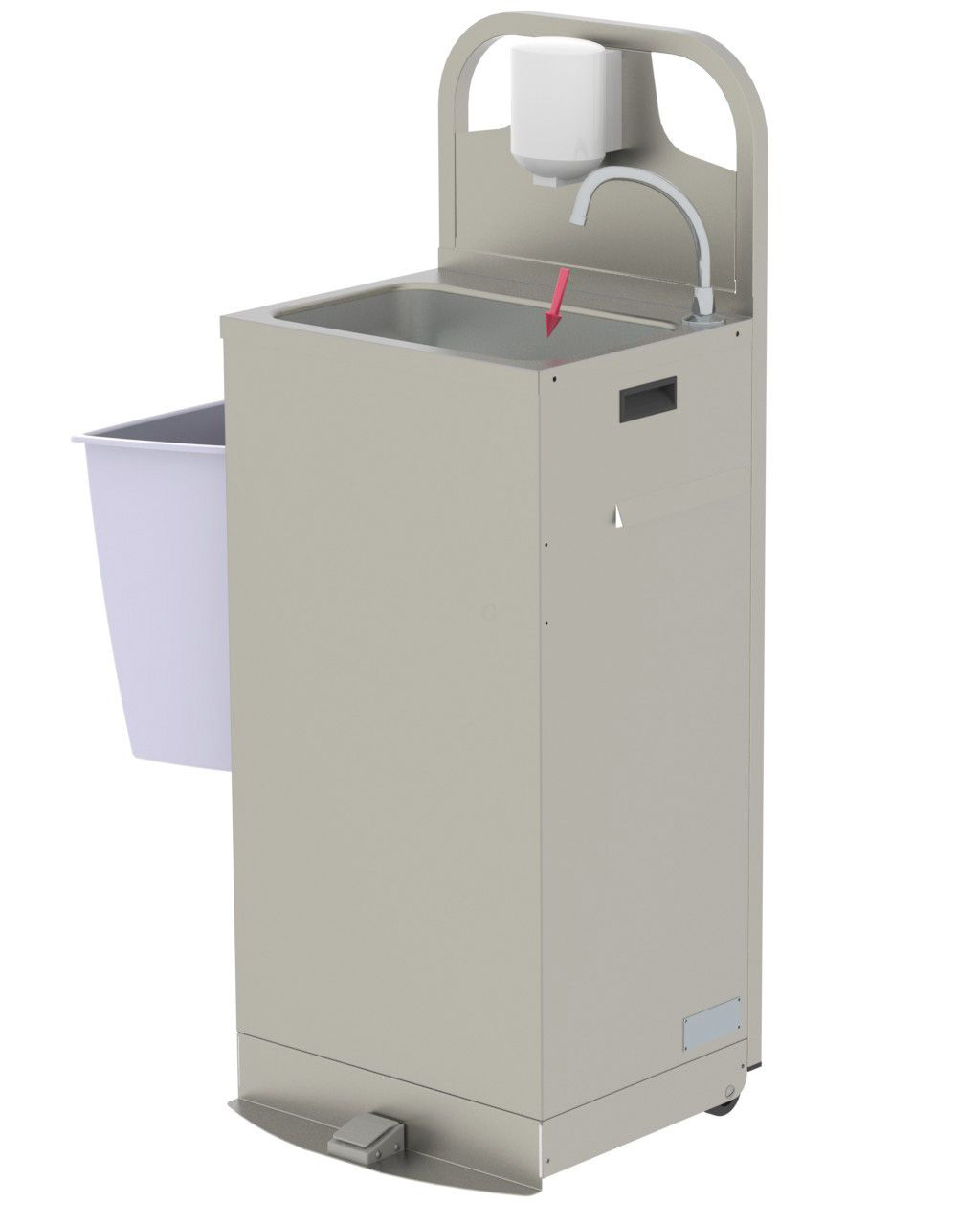 Neumärker Mobiles Handwaschbecken SM13 mit Durchlauferhitzer